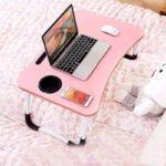 Anubhav Janni Pink Laptop Table Multipurpose Foldable Study Wooden Writing Desk Bed Sofa Floor Portable Students Home Office Work Table Blue Laptop Table School (Pack Of 1 Pcs) - Image 3