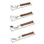 Anubhav Janni Duck Cutlery Set Kitchenware Trendy Green Stainless Steel Storage Box Spoon Set Spoon Stand For Kitchen And Dining Antic Dining Plastic Set Dessert Spoons (Pack Of 1 Pcs , 24) - Image 3