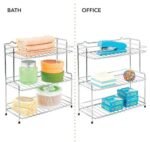 Anubhav Janni Ss L Shape Multipourpose Trolly Stainless Steel Multipurpose Kitchen Rack Storage Shelf Cutlery Storage Rack/Dish Rack Basket Boxes Utensils Dishes Plates Home (Pack Of 1 Pcs) - Image 3
