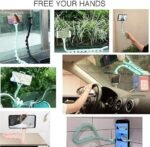 Anubhav Janni Cute Worm Lazy Mobile Holder Phone Multi Functional Bracket Octopus Triangle Powerful Adsorption Home Bicycle Snake Shape Suction Holder Flexible Cell Mount (Pack Of 1 Pcs) - Image 3