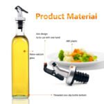 Anubhav Janni Indian Glass Oil Port (250 Ml) And Vinegar Storage Bottle Cruet Seasoning Set For Dining Table Home Kitchen Sauce Dispenser Bottles  Steel Spout Container Cooking (Pack Of 1 Pcs) - Image 4