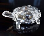 Anubhav Janni Turtle Crystal Glass Tortoise With Plate For Feng Shui And Vastu Lucky Home Showpiece Gift Clear Tray Good Luck Money Turtoise Best Career Pond Pot (Pack Of 1 Pcs) - Image 4