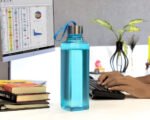 Anubhav Janni Square Water Bottle BPA Free Plastic Bottle Leak Proof Firm Grip 100% Food Grade Bottles For Home Office Freezer Fridge Set Sports School Travelling Gym Yoga (Pack Of 1 Pcs) - Image 4