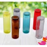 Anubhav Janni Round Water Bottle H2o BPA Free Plastic Bottle Leak Proof Firm Grip 100% Food Grade Bottles For Home Office Freezer Fridge Set Sports School Travelling Gym Yoga (Pack Of 1 Pcs) - Image 4