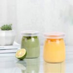 Anubhav Janni Pudding Jar 100ml Glass Yogurt Jars Airtight Lids Multipurpose Dessert Cups Pudding Mousse Smoothies Kitchen Storage Pantry Salt Pepper Herbs Jam Honey Yogurt (Set Of 6 Pcs) - Image 5