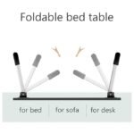 Anubhav Janni Blue Laptop Table Multipurpose Foldable Study Wooden Writing Desk Bed Sofa Floor Portable Students Home Office Work Table Blue Laptop Table School (Pack Of 1 Pcs) - Image 4
