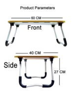 Anubhav Janni Pink Laptop Table Multipurpose Foldable Study Wooden Writing Desk Bed Sofa Floor Portable Students Home Office Work Table Blue Laptop Table School (Pack Of 1 Pcs) - Image 4