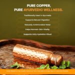 Anubhav Janni Diamond Cooper Bottle Copper Water Bottle 100% Pure Ayurvedic BPA free Leak Proof  Flask Kitchen Accessory Fancy Diamond Bottles All Age Office Gym Travel Handmade (Pack Of 1 Pcs) - Image 4