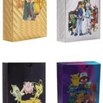 ZEKWON Pokemon Cards Pack 40 Pcs Playing Card Game for Kids All Rare Series V Max GX High HP Collection 10 Gold 10 Silver 10 Black 10 Rainbow Special Edition Trading Card Set (40 Pcs Pokemon Cards)
