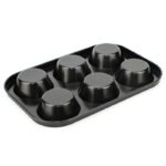 Anubhav Janni 6 Slot Muffins Tray Cup Cake Mould For Baking Muffin With Mould Bread Tart Making Set Combo Decoration Tools Can be Used Cooker Cavities Bakeware Cupcake Baking (Pack Of 1 Pcs) - Image 5