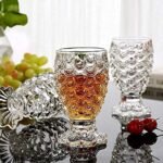 Anubhav Janni Pineapple Glass 180 Ml Design Water Set Transparent Premium Embossed Glasses Water Juice Mocktails Beverages Stylish Drinkware Home Party Use Crystal Clear (Set Of 6 Pcs) - Image 5