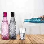 Anubhav Janni Zig Zag Water Bottle BPA Free Plastic Bottle Leak Proof Firm Grip 100% Food Grade Bottles For Home Office Freezer Fridge Set Sports School Travelling Gym Yoga (Pack Of 1 Pcs) - Image 5