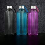 Anubhav Janni Square Water Bottle BPA Free Plastic Bottle Leak Proof Firm Grip 100% Food Grade Bottles For Home Office Freezer Fridge Set Sports School Travelling Gym Yoga (Pack Of 1 Pcs) - Image 5