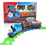 Anubhav Janni Thomas Cartoon Train Toys For Kids With Track Big Size Battery Operated Model Choo Toy Emits Real Sound Set Kids Battery Powered Pieces Include Coal Wagon (Pack Of 1 Pcs) - Image 5