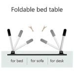 Anubhav Janni Black Laptop Table Regular Multipurpose Foldable Study Wooden Writing Desk Bed Sofa Floor Portable Students Home Office Work Table Blue Laptop Table School (Pack Of 1 Pcs) - Image 5
