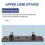 Anubhav Janni New Push Up Board Unisex Rack Gym Home Comprehensive Fitness Tool Exercise Sports Body Building Training Equipment Men Women Strength Full Men Bar Stand Bars (Pack Of 1 Pcs) - Image 5