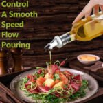 Anubhav Janni Oil Port 500ml Clear Glass Bottle With Silicon Funnel Leak Proof Vinegar Cruet Dispenser Leak Proof Bottle For Kitchen Pourer Container Cooking (Pack Of 1 Pcs) - Image 5