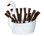 Anubhav Janni Duck Cutlery Set Kitchenware Trendy Green Stainless Steel Storage Box Spoon Set Spoon Stand For Kitchen And Dining Antic Dining Plastic Set Dessert Spoons (Pack Of 1 Pcs , 24) - Image 4