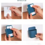 Anubhav Janni Wall Mobile Holder Mounted Storage Box Remote Organizer Case For Air Conditioner TV Phone Plug Stand Rack Remote Uses Mounted Smooth Surface Polyurethane (Set Of 4 Pcs) - Image 6