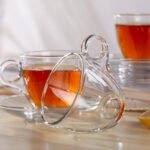 Anubhav Janni Classics Tea Cup Glass Cups Transparent Coffee For Home Office Kitchen Cafe Hotel Crystal Clear Classic And Saucer Each Espresso Cappuccino (Set Of 6 Pcs) - Image 6
