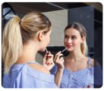 Anubhav Janni Square Shape Sticker Mirror (50*100) Flexible Non Glass Rectangular Tiles Reflective Sheets  Home Decoration Daily Use Living Room Bathroom Office Wall Decor (Pack Of 1 Pcs) - Image 6