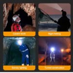 Anubhav Janni Side Light Head Lamp High Power Rechargeable With Dual LED Beam USB Charging Headlight Torch Waterproof Hand Free Headlamp Hiking Night Work Fishing Emergency Use (Pack Of 1 Pcs) - Image 6