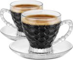 Anubhav Janni Pineapple Tea Cup And Saucer Crystal Clear Fancy Bubble Design Chocolate Coffee Tea Home Hot Cold Drinks Beverages Pattern With Saucers Glass (Set Of 6 Pcs) - Image 7
