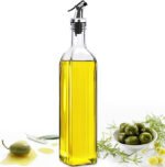 Anubhav Janni Oil Port 500ml Clear Glass Bottle With Silicon Funnel Leak Proof Vinegar Cruet Dispenser Leak Proof Bottle For Kitchen Pourer Container Cooking (Pack Of 1 Pcs) - Image 7
