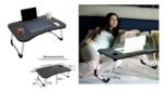 Anubhav Janni Black Laptop Table Regular Multipurpose Foldable Study Wooden Writing Desk Bed Sofa Floor Portable Students Home Office Work Table Blue Laptop Table School (Pack Of 1 Pcs) - Image 7