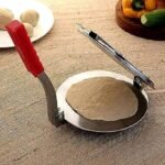 Anubhav Janni Puri Press Flower Stainless Steel Puris Maker New Machine For Home Kitchen Making Khakhra Poori Many More Manual Hand Khakhra Poori Iron  Latna Ideal Poori Papad (Pack Of 1 Pcs) - Image 7
