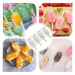 Anubhav Janni Silicone Ice Candy Mould Big Oval Mini Cream Cake Cakesicle Popsicle Mold Popcicle Molds Pop Molds Cavities Ice Chocolate Wooden Sticks Shape Reusable Makers Kulfi (Pack Of 1 Pcs) - Image 8
