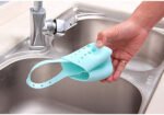 Anubhav Janni Silicone Sink Faucet Candy Kitchen Caddy Sponge Storage Hanging Basket Adjustable Snap Button Type Drain Rack Bag Baskets Tool Bathroom Soap Water Draining Holder (Set Of 3 Pcs) - Image 8