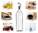 Anubhav Janni Indian Glass Oil Port (250 Ml) And Vinegar Storage Bottle Cruet Seasoning Set For Dining Table Home Kitchen Sauce Dispenser Bottles  Steel Spout Container Cooking (Pack Of 1 Pcs) - Image 8
