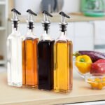 Anubhav Janni Oil Port 500ml Clear Glass Bottle With Silicon Funnel Leak Proof Vinegar Cruet Dispenser Leak Proof Bottle For Kitchen Pourer Container Cooking (Pack Of 1 Pcs) - Image 8