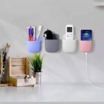 Anubhav Janni Wall Mobile Holder Mounted Storage Box Remote Organizer Case For Air Conditioner TV Phone Plug Stand Rack Remote Uses Mounted Smooth Surface Polyurethane (Set Of 4 Pcs) - Image 8