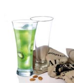 Anubhav Janni Juice Glass 350ml Transparent Glasses Beer Mocktail Lassi Better Head Retention Aroma Drinking Water Milk Lassi Juice Beer Cocktails Stylish Square Milk Cocktails (Set Of 6 Pcs) - Image 9