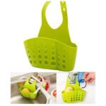 Anubhav Janni Silicone Sink Faucet Candy Kitchen Caddy Sponge Storage Hanging Basket Adjustable Snap Button Type Drain Rack Bag Baskets Tool Bathroom Soap Water Draining Holder (Set Of 3 Pcs) - Image 9