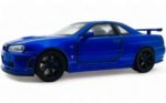 Nissan Skyline R34 GT-R 1:24 diecast scale model car collectible - Multicolor - Image 12