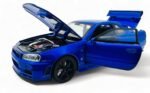 Nissan Skyline R34 GT-R 1:24 diecast scale model car collectible - Multicolor - Image 10