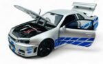 Nissan Skyline R34 GT-R 1:24 diecast scale model car collectible - Multicolor - Image 5