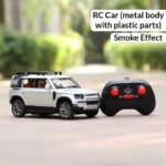Remote Control Metal Diecast Defender Car with Smoke Effect | Openable Doors & Light | 1:22 Scale - Image 2